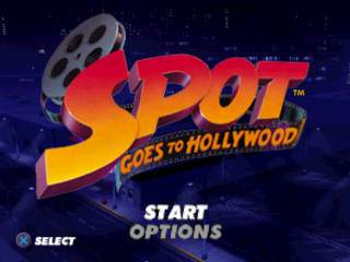 Spot Goes to Hollywood title screen for Playstation